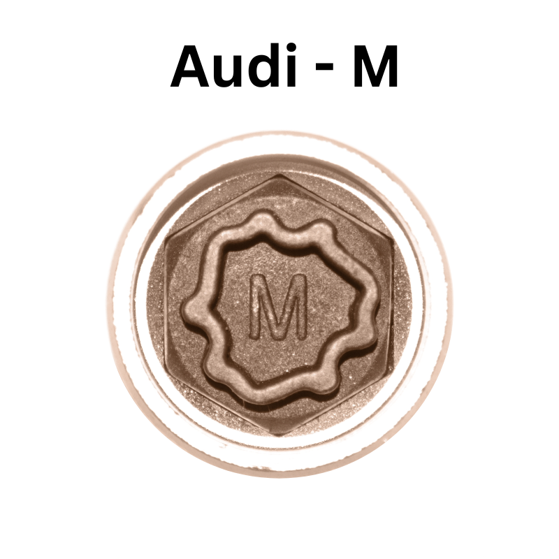 Replacement Audi M 811 locking wheel nut key for lost or damaged key A1 A3 A5 Q3