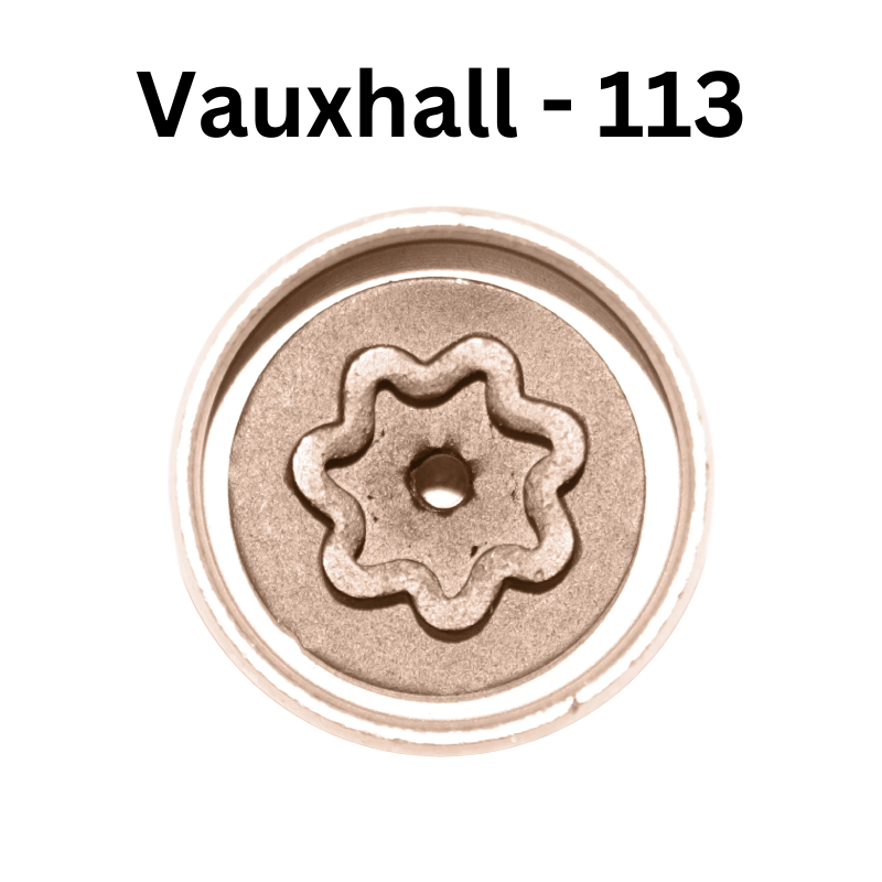 Replacement Vauxhall 113 locking wheel nut key for lost or damaged key