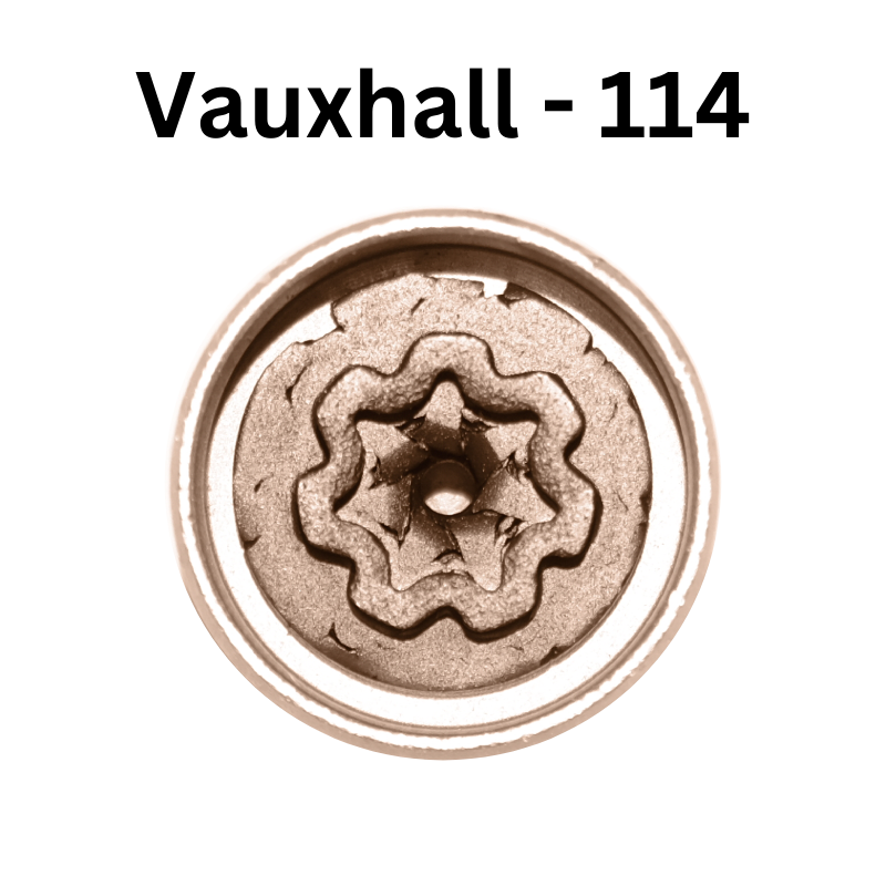Replacement Vauxhall 114 locking wheel nut key for lost or damaged key