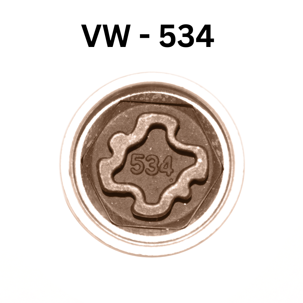 Replacement VW 534 locking wheel nut key for lost or damaged key