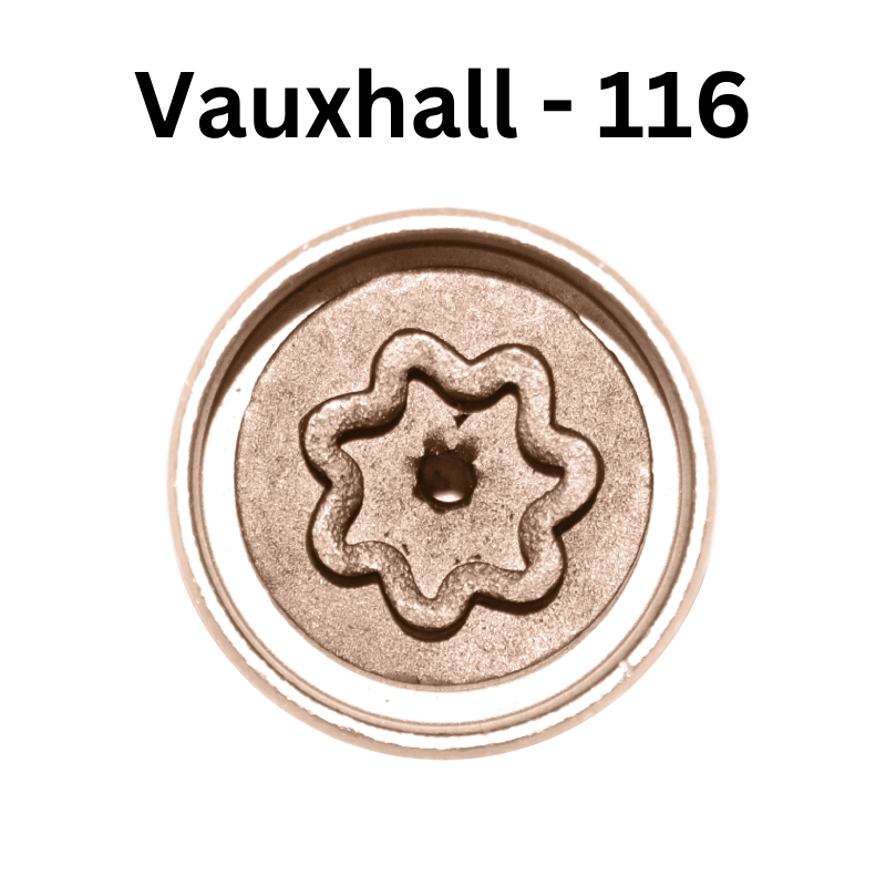 Replacement Vauxhall 116 locking wheel nut key for lost or damaged key