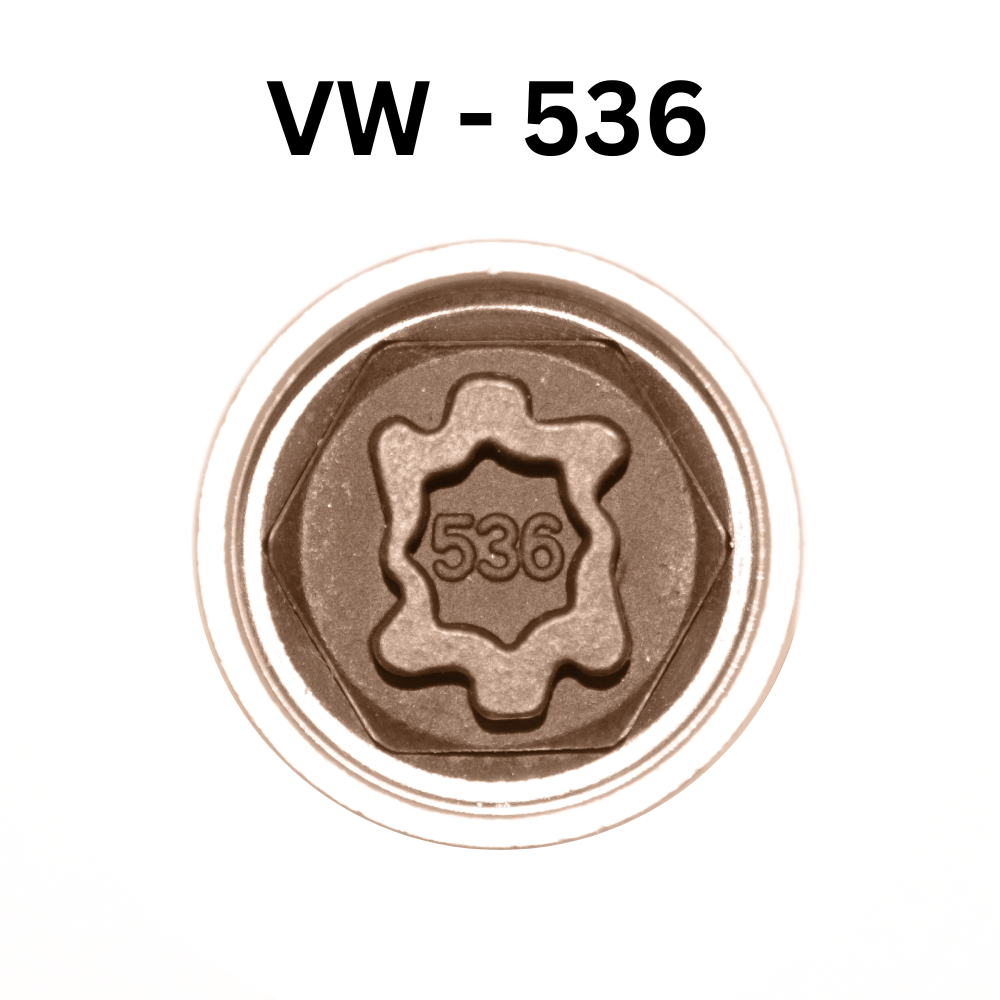 Replacement VW 536 locking wheel nut key for lost or damaged key
