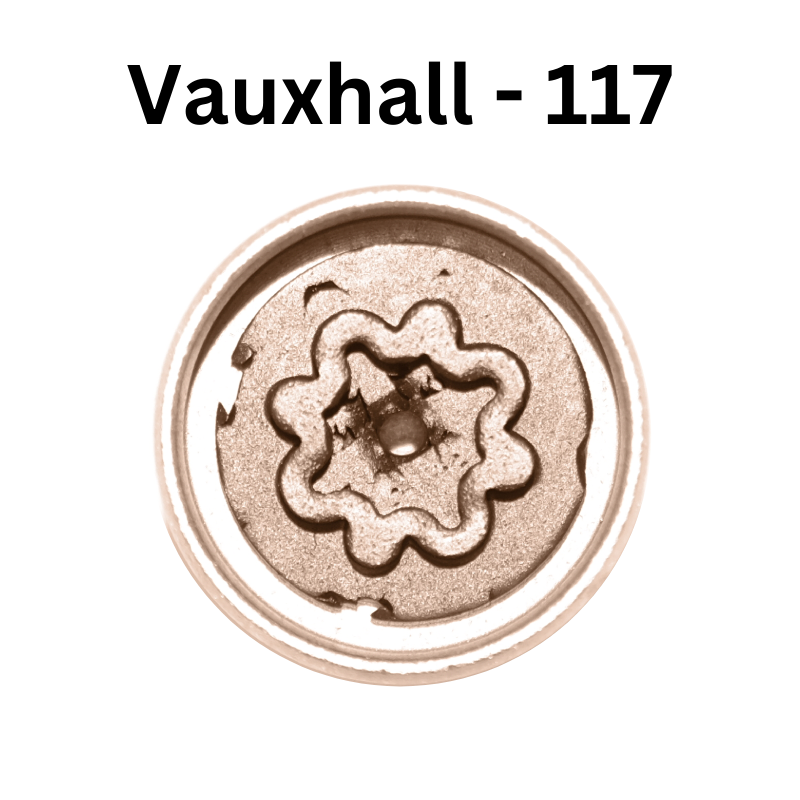 Replacement Vauxhall 117 locking wheel nut key for lost or damaged key Corsa and Astra