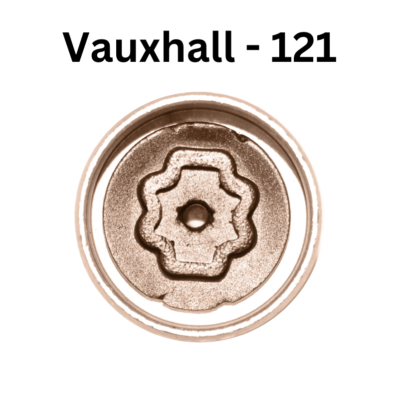 Replacement Vauxhall 121 locking wheel nut key for lost or damaged key