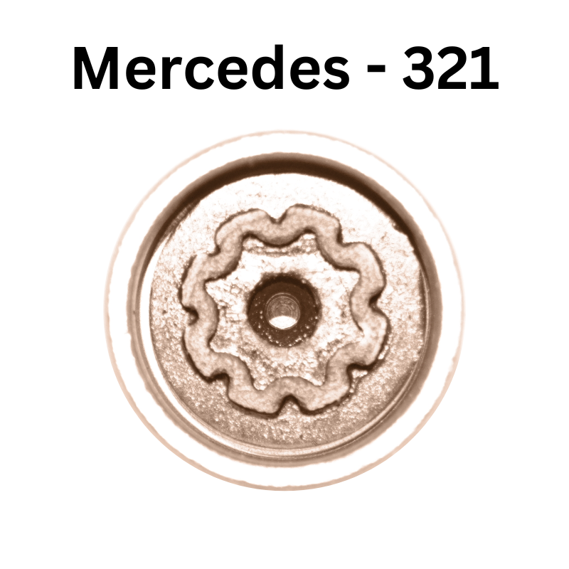 Replacement Mercedes Benz 321 locking wheel nut key for lost or damaged key A C E Class