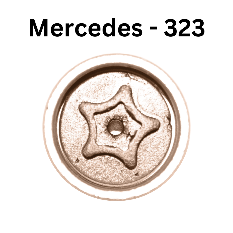 Replacement Mercedes Benz 323 locking wheel nut key for lost or damaged key A C E Class
