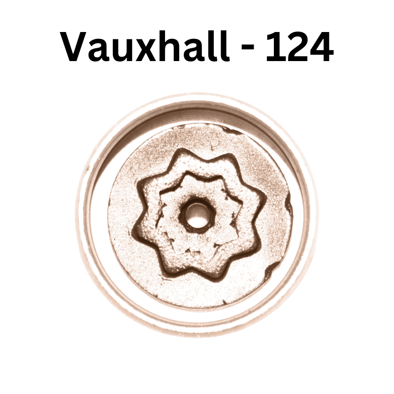 Replacement Vauxhall 124 locking wheel nut key for lost or damaged key