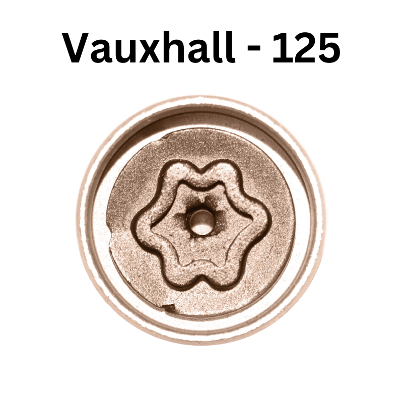 Replacement Vauxhall 125 locking wheel nut key for lost or damaged key