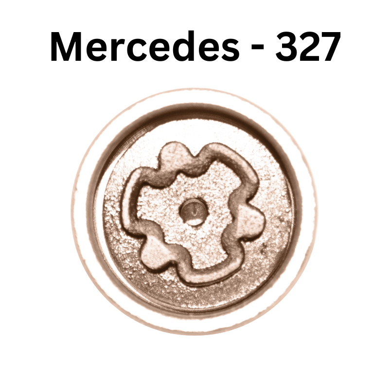 Replacement Mercedes Benz 327 locking wheel nut key for lost or damaged key A C E Class