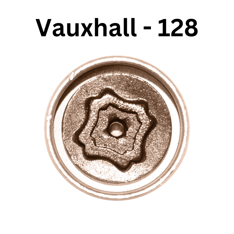 Replacement Vauxhall 128 locking wheel nut key for lost or damaged key