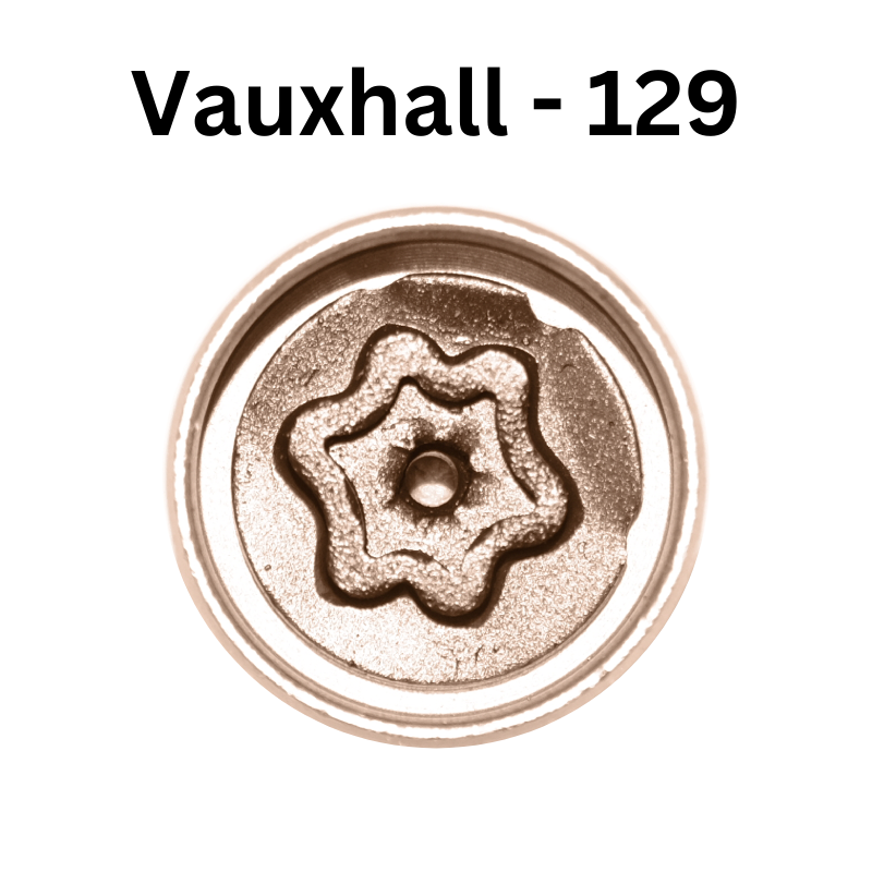 Replacement Vauxhall 129 locking wheel nut key for lost or damaged key Corsa and Astra