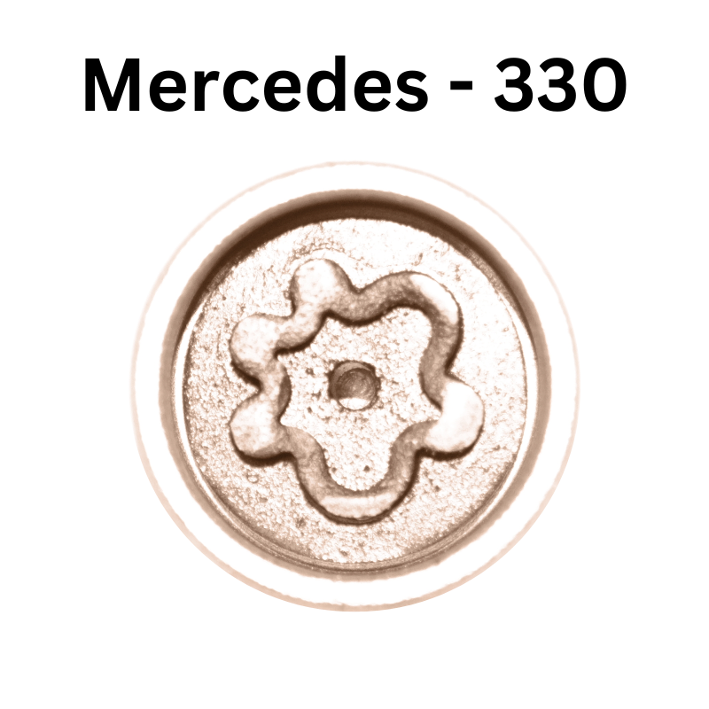 Replacement Mercedes Benz 330 locking wheel nut key for lost or damaged key A C E Class