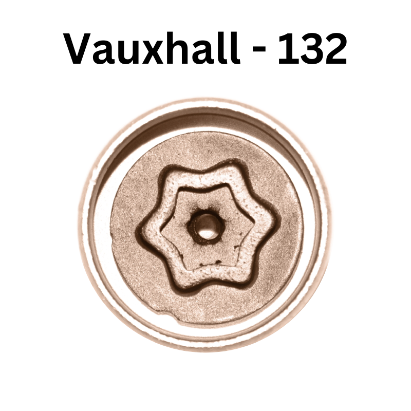 Replacement Vauxhall 132 locking wheel nut key for lost or damaged key