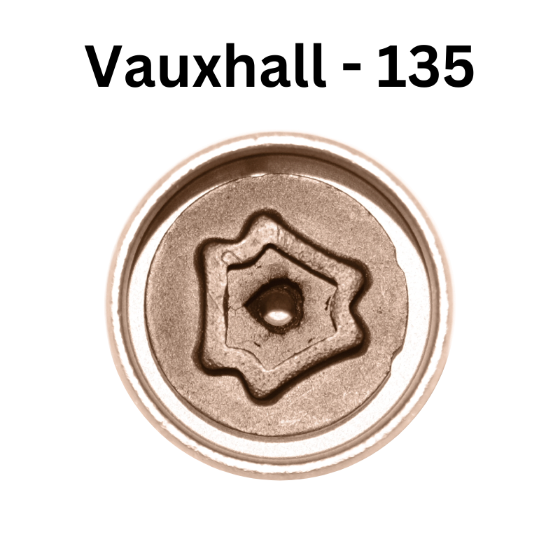 Replacement Vauxhall 135 locking wheel nut key for lost or damaged key