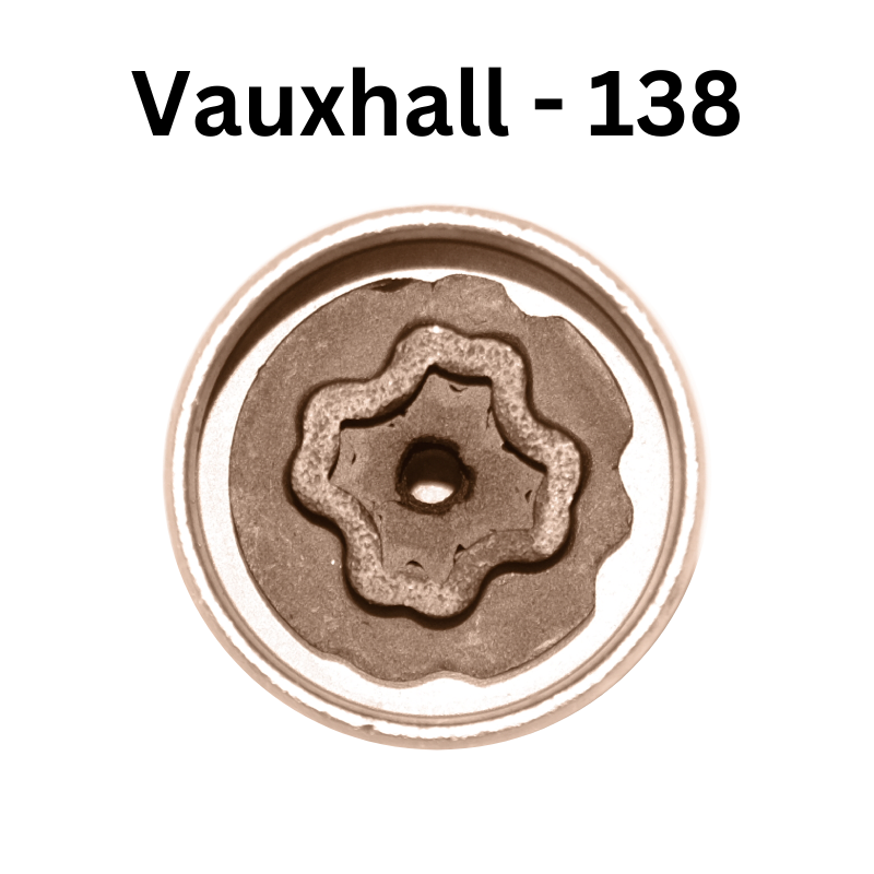 Vauxhall 138 Locking Wheel Nut Key