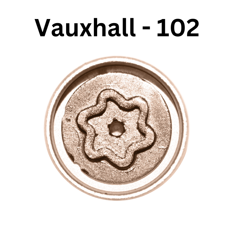 Replacement Vauxhall 102 locking wheel nut key for lost or damaged key