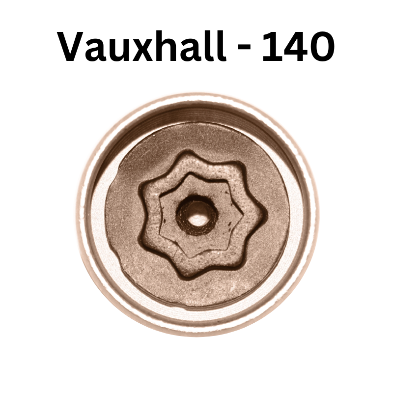 Replacement Vauxhall 140 locking wheel nut key for lost or damaged key