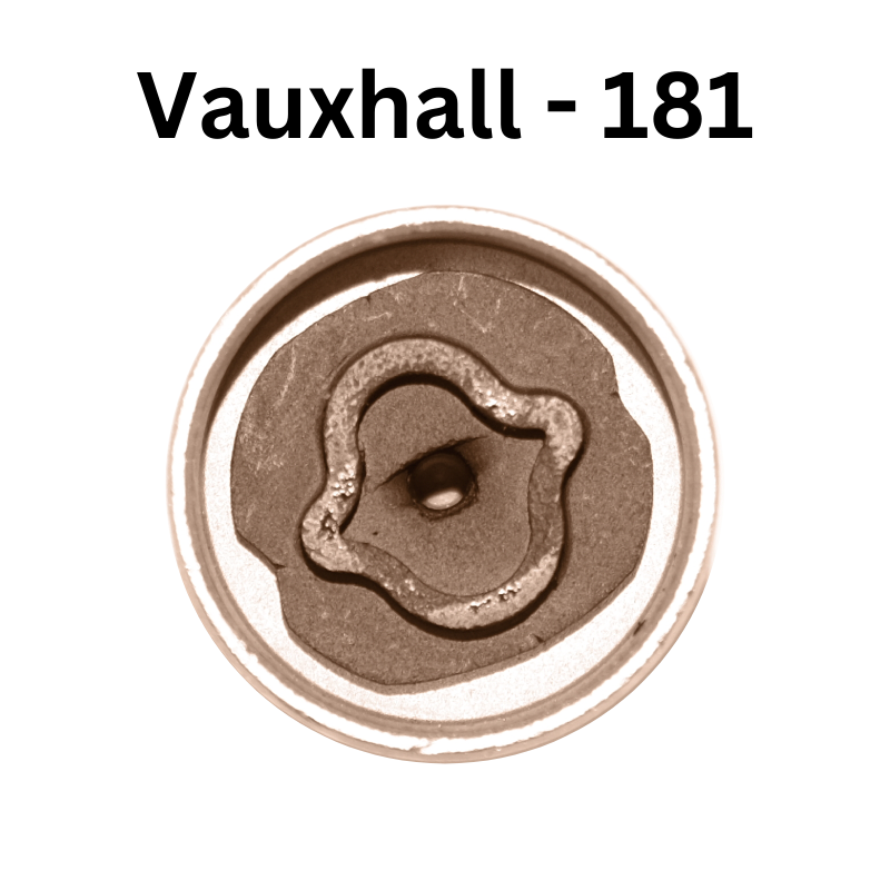 Replacement Vauxhall 181 locking wheel nut key for lost or damaged key