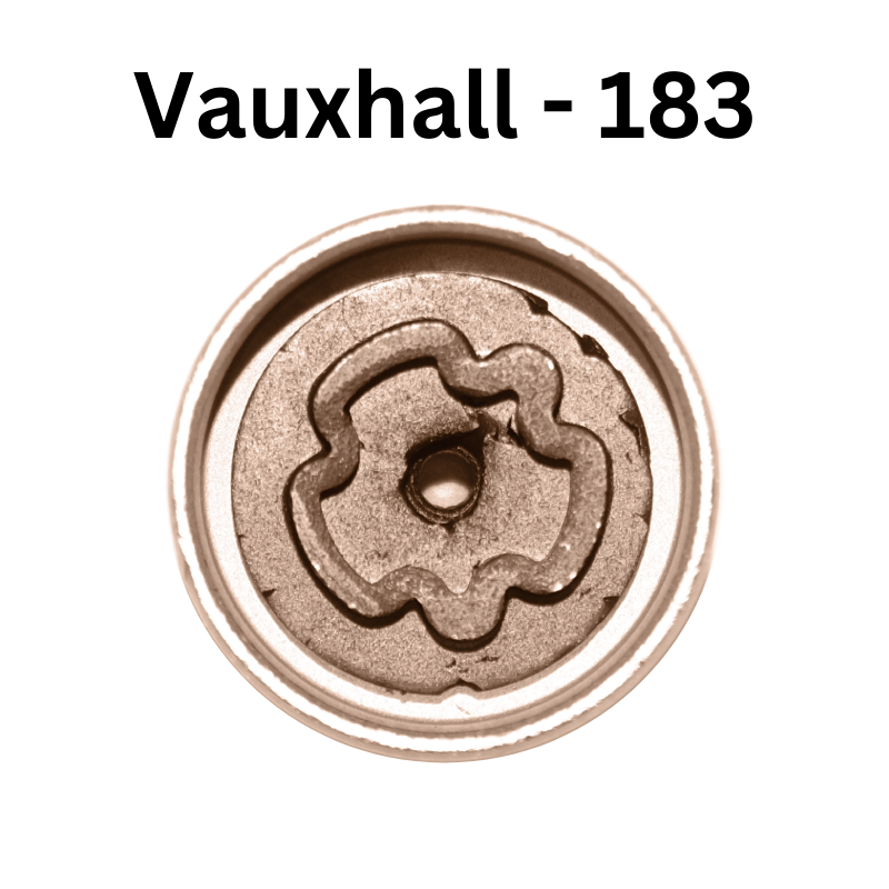 Replacement Vauxhall 183 locking wheel nut key for lost or damaged key