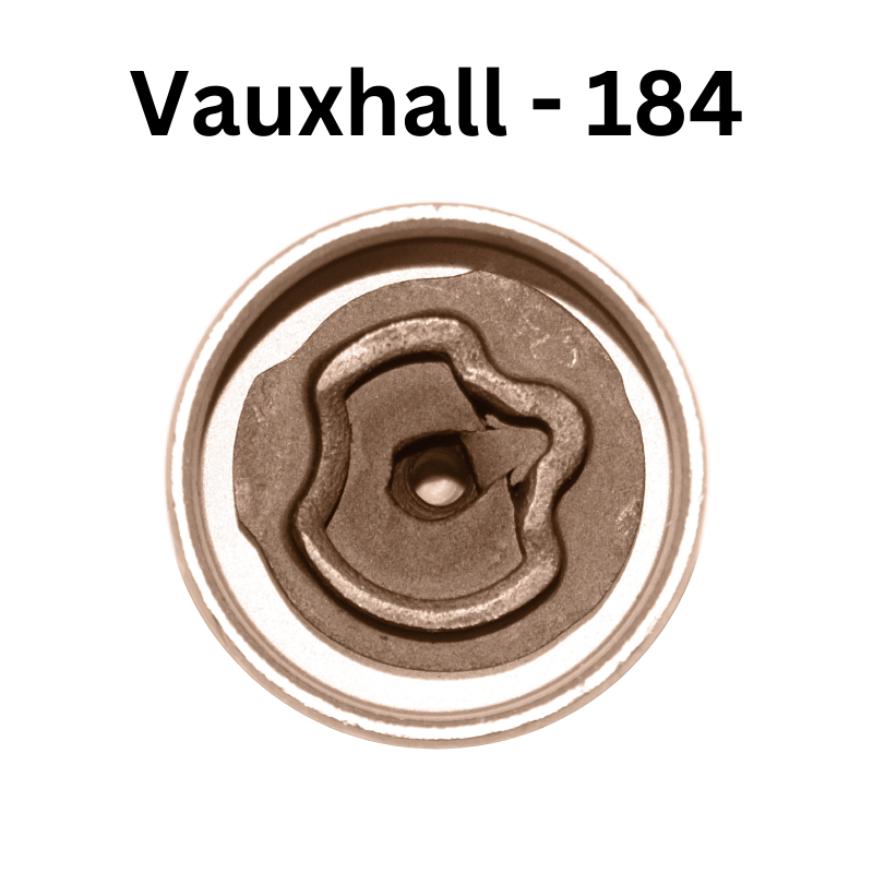 Replacement Vauxhall 184 locking wheel nut key for lost or damaged key