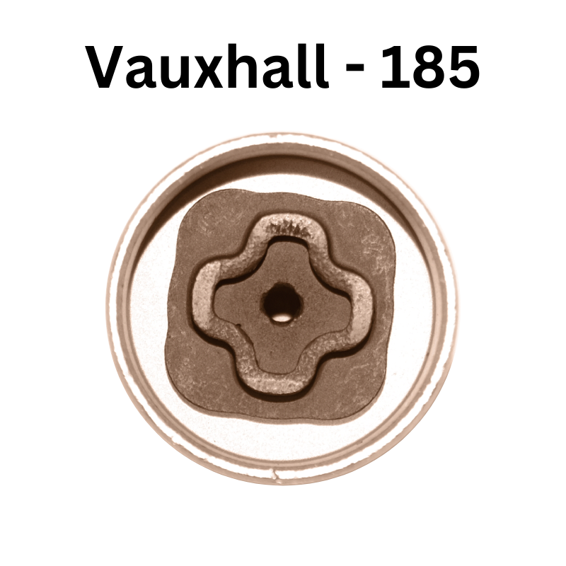 Replacement Vauxhall 185 locking wheel nut key for lost or damaged key