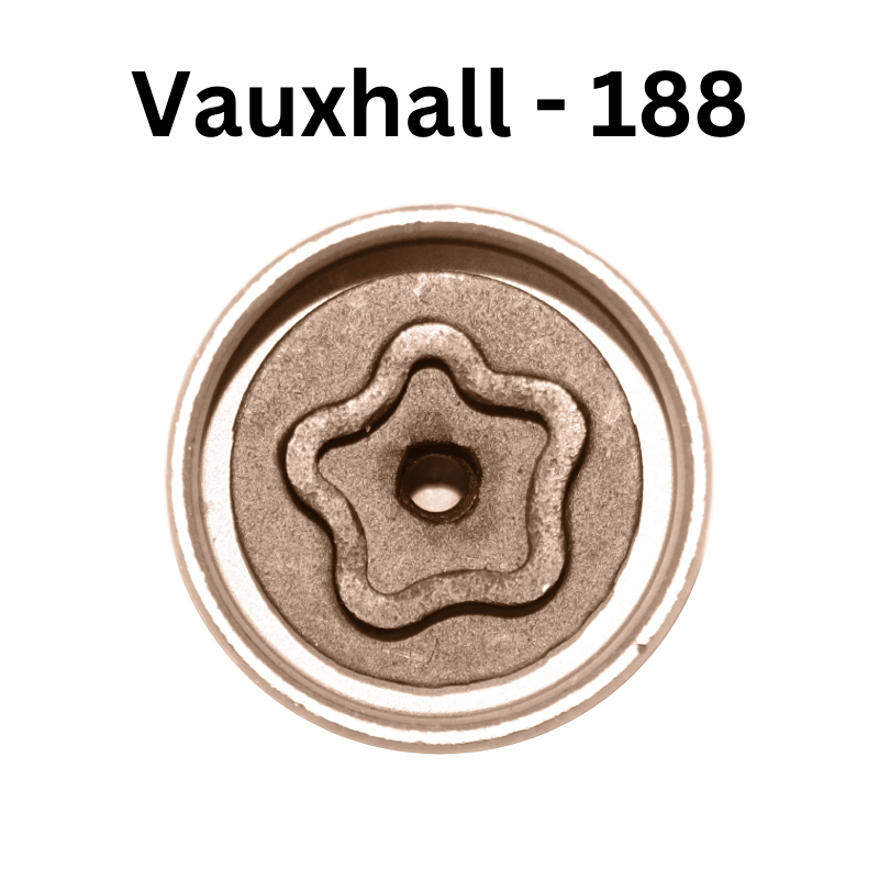 Vauxhall 188 Locking Wheel Nut Key