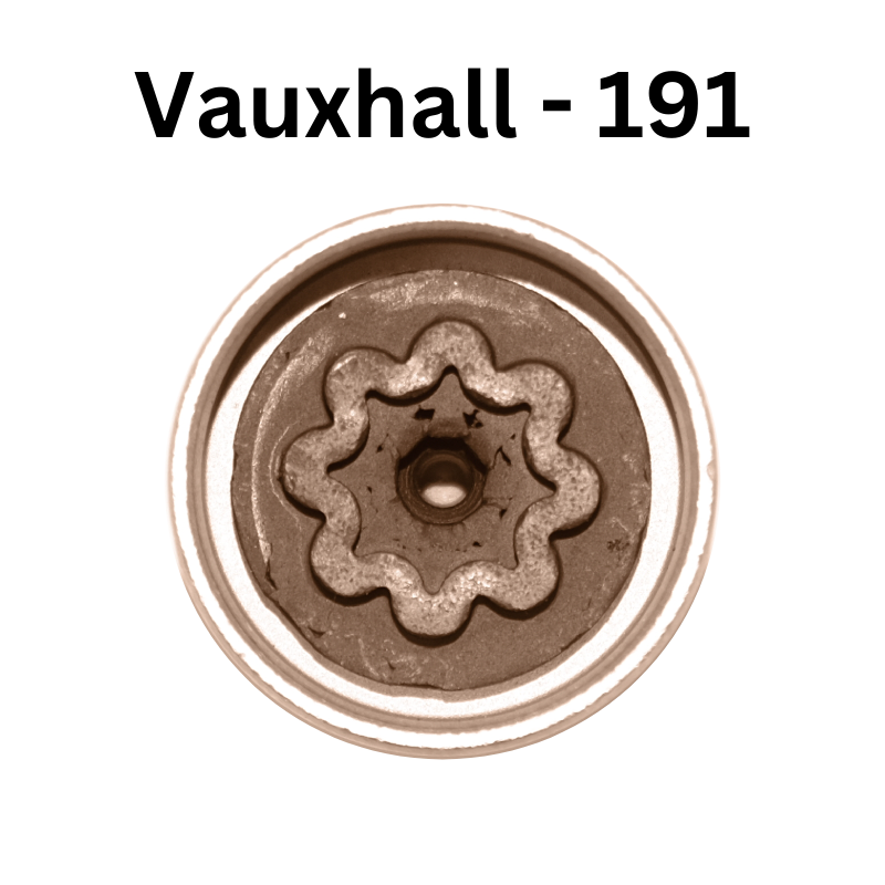 Replacement Vauxhall 191 locking wheel nut key for lost or damaged key Corsa and Astra