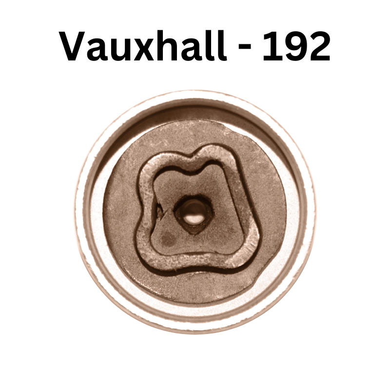 Replacement Vauxhall 192 locking wheel nut key for lost or damaged key Corsa and Astra
