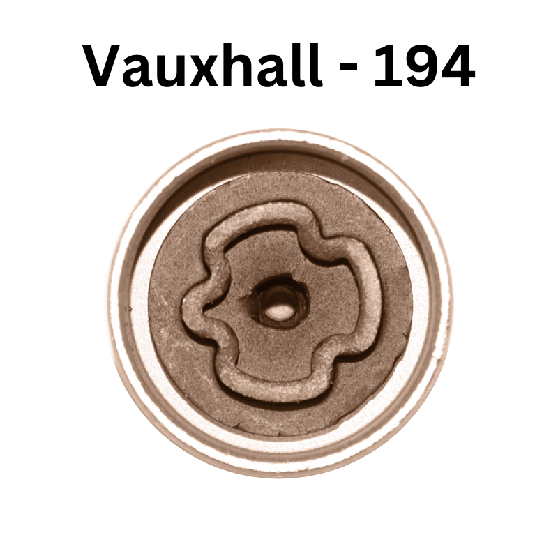 Replacement Vauxhall 194 locking wheel nut key for lost or damaged key Corsa and Astra