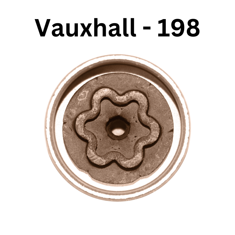 Vauxhall 198 Locking Wheel Nut Key