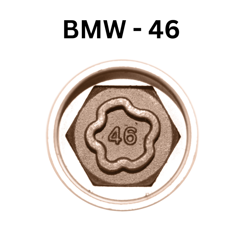 Replacement BMW 46 locking wheel nut key for lost or damaged key Series X