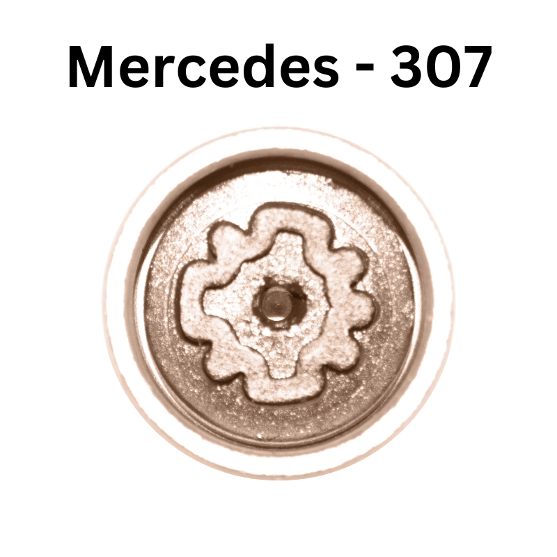 Replacement Mercedes Benz 307 locking wheel nut key for lost or damaged key A C E Class