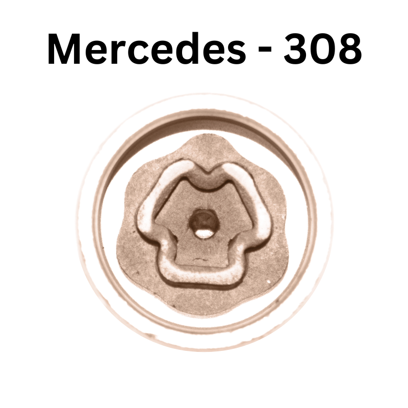 Mercedes 308 Locking Wheel Nut Key