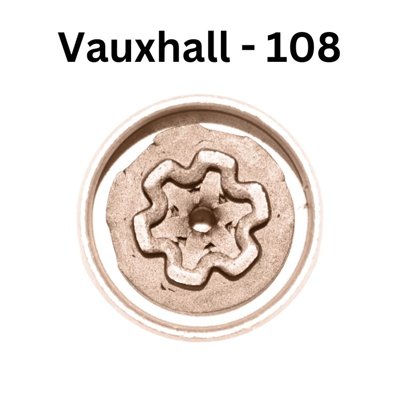 Replacement Vauxhall 108 locking wheel nut key for lost or damaged key Astra Corsa