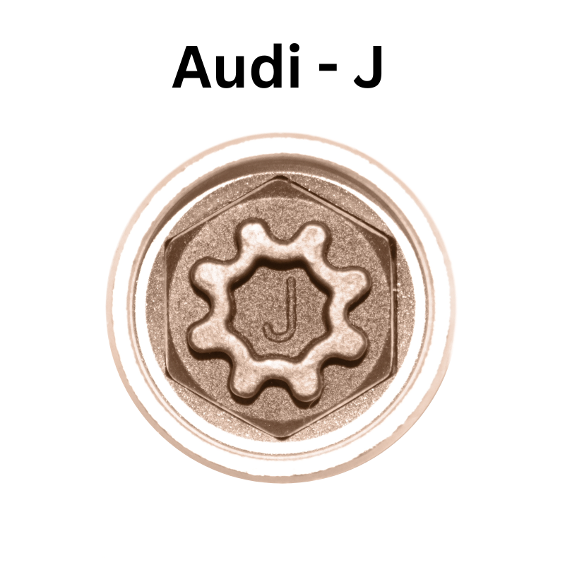 Replacement Audi J 809 locking wheel nut key for lost or damaged key A1 A3 A5 Q3