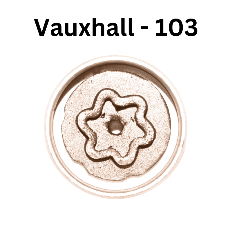 Replacement Vauxhall 103 locking wheel nut key for lost or damaged key